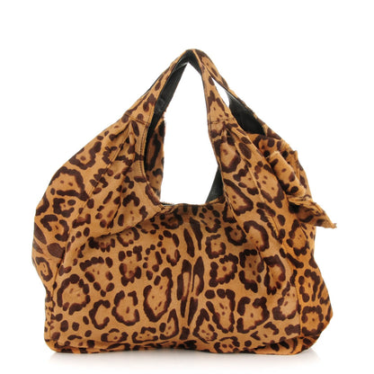 Valentino Garavani Pony Hair Leopard Nuage Hobo 1 of 10