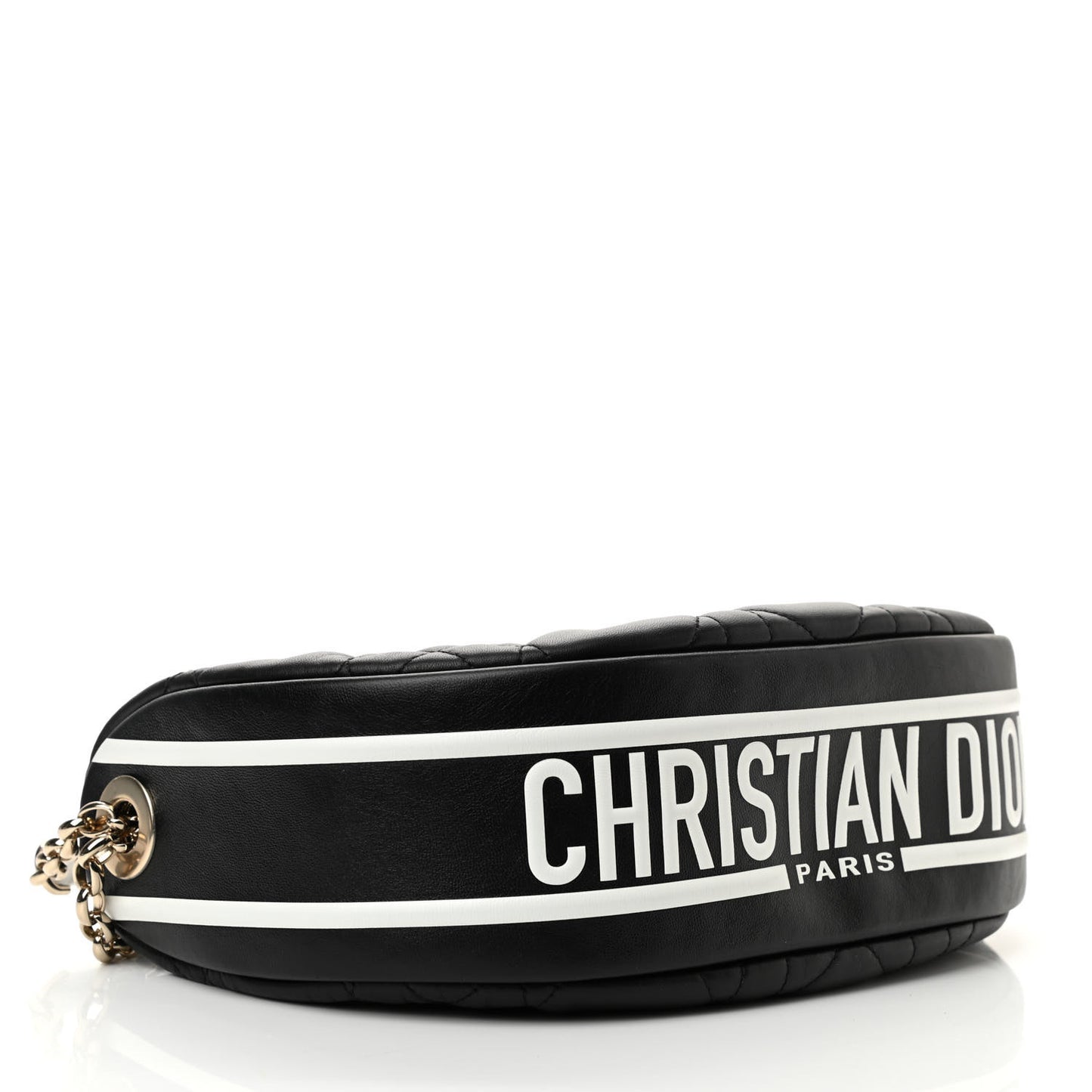 Lambskin Cannage Medium Dior Vibe Hobo Bag Black