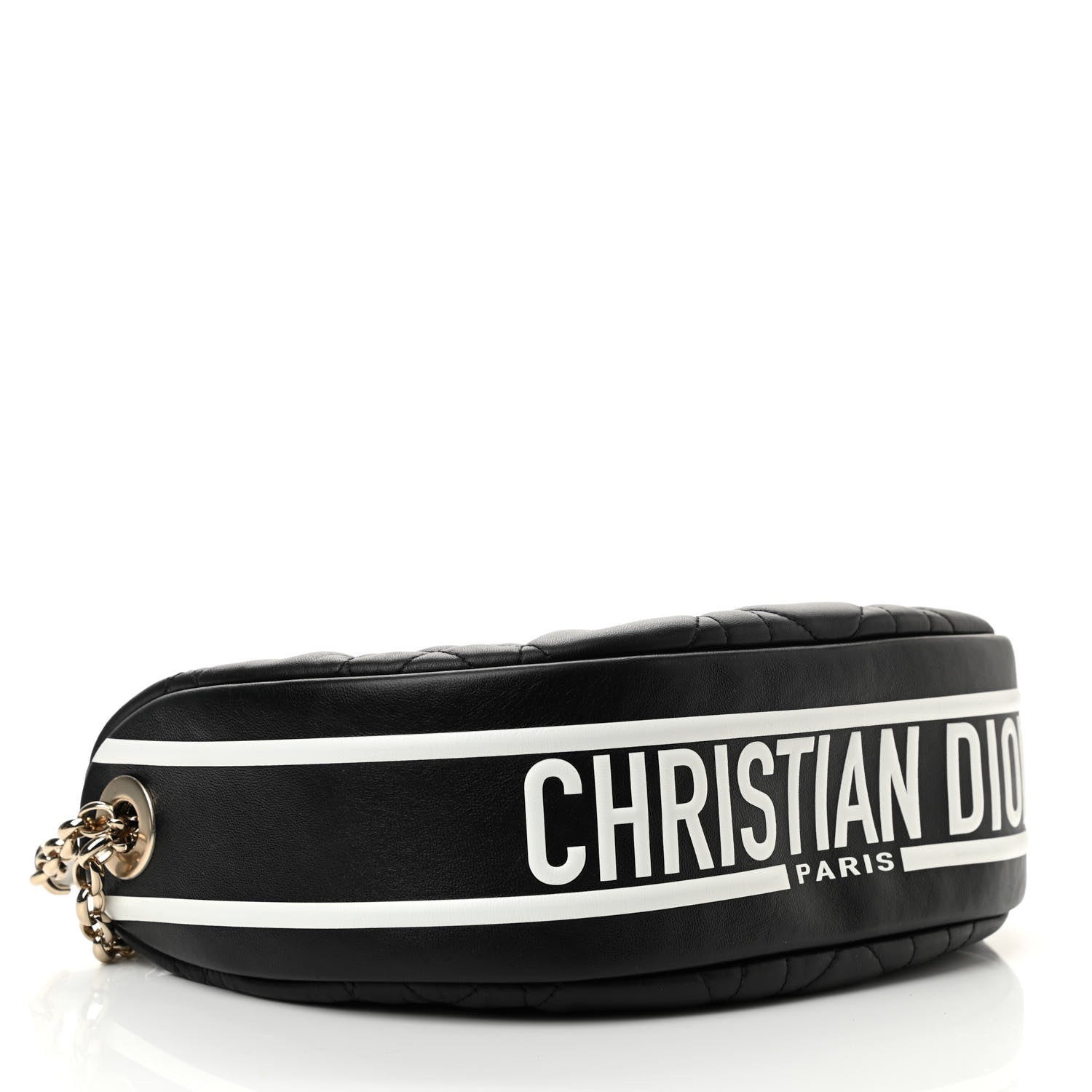 Christian Dior Lambskin Cannage Medium Dior Vibe Hobo Bag Black 4 of 8