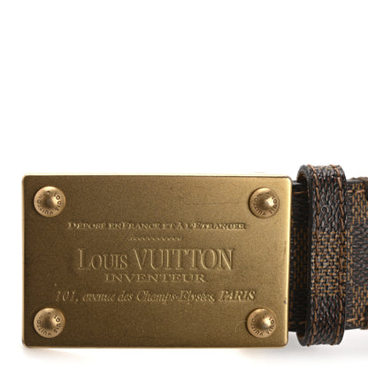 Louis Vuitton Damier Ebene Inventeur Belt 95 38 8 of 9