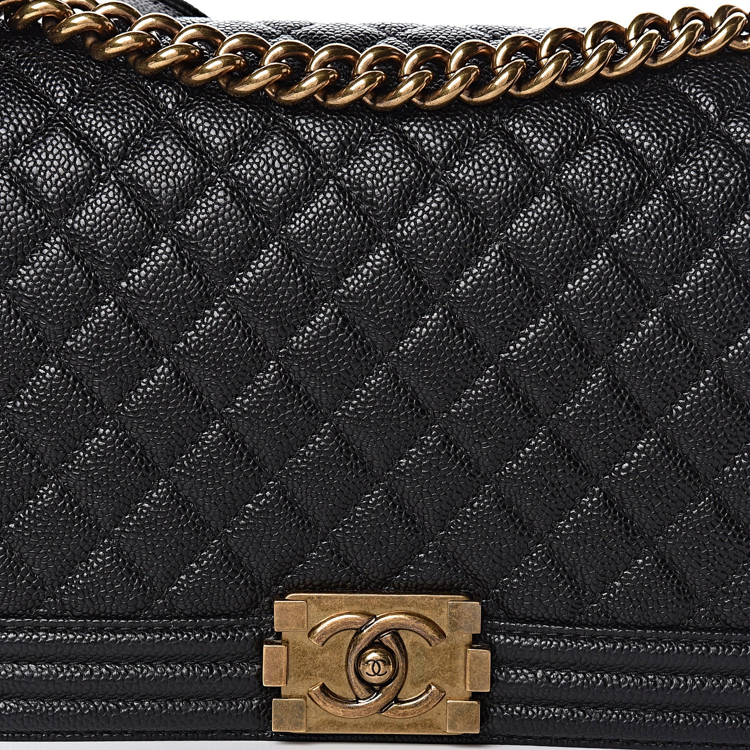 Chanel Caviar Quilted New Medium Boy Flap Black 10 of 11