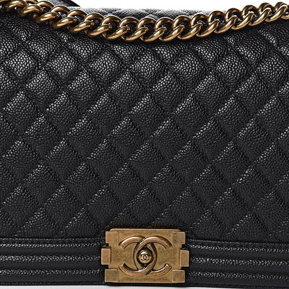 Chanel Caviar Quilted New Medium Boy Flap Black 10 of 11