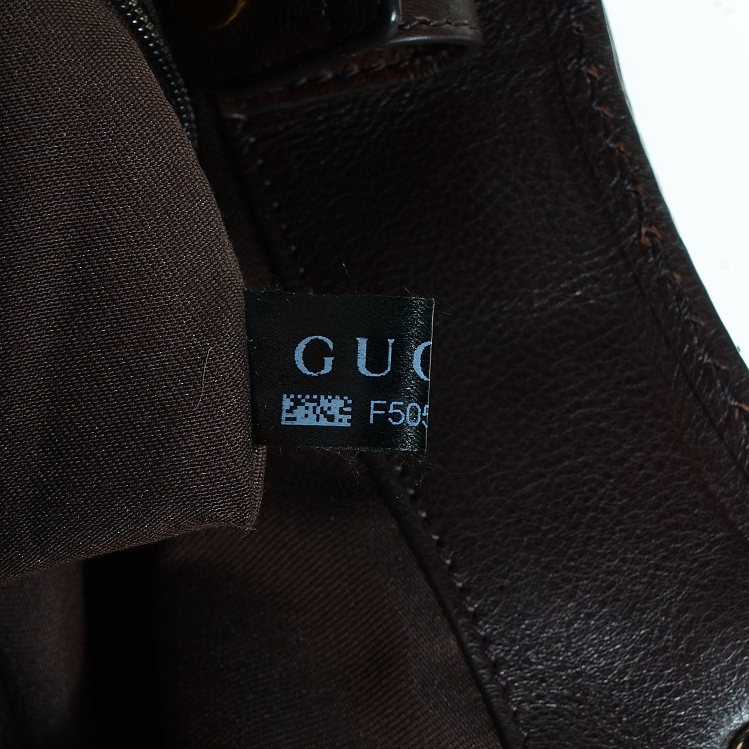 Gucci Leather Large Sukey Tote Dark Brown 8 of 9