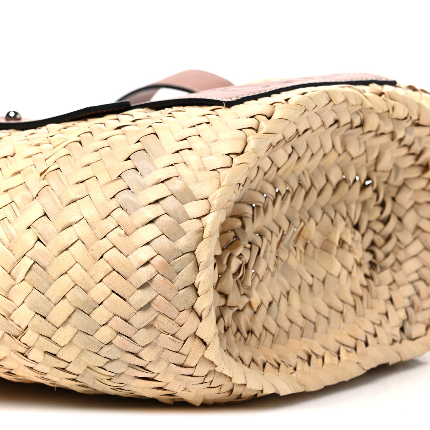 Loewe Raffia Small Basket Tote Bag Natural Tan 7 of 8