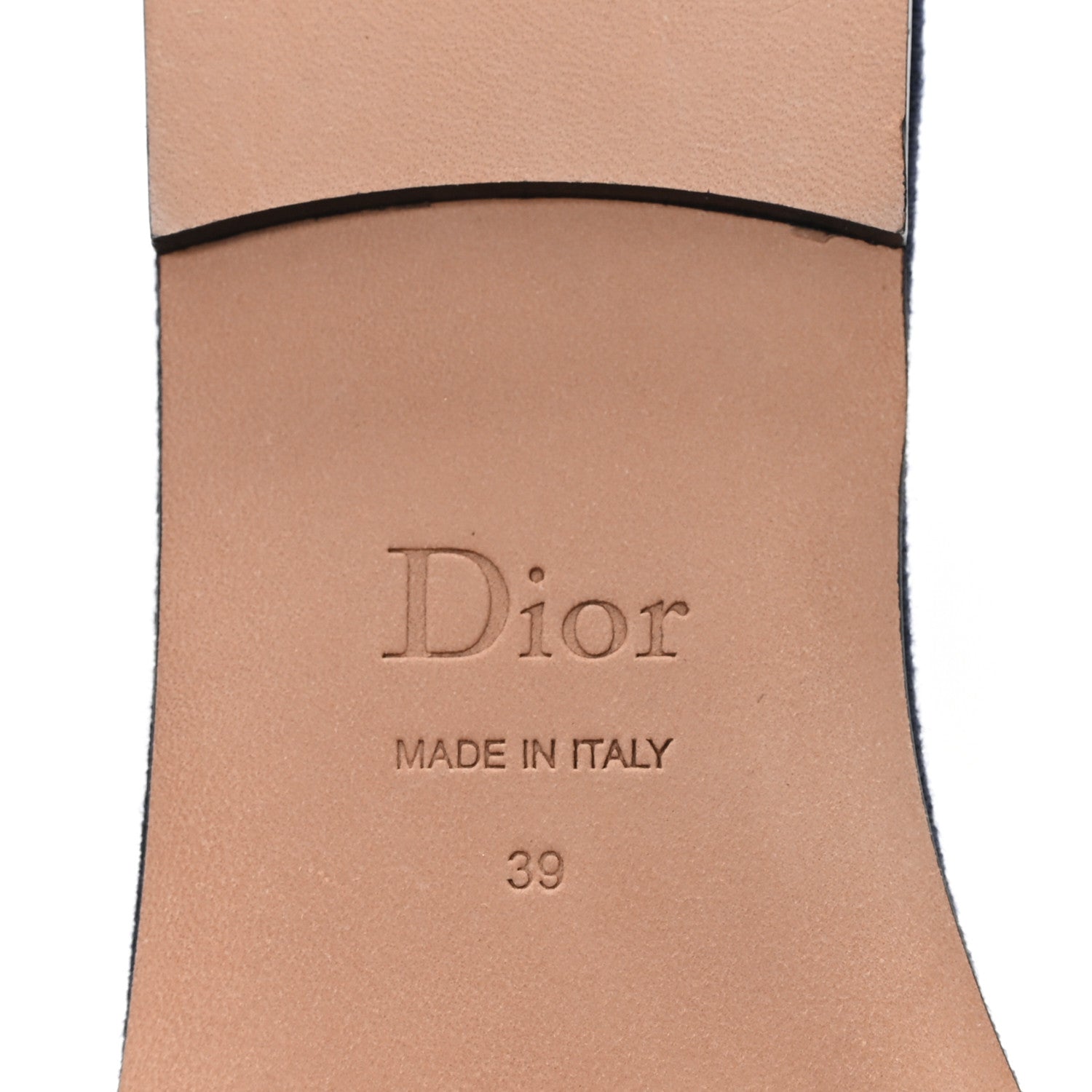 Christian Dior Oblique Embroidered Cotton Lace Dentelle Flat Slide Sandals 39 Navy Blue White 7 of 10