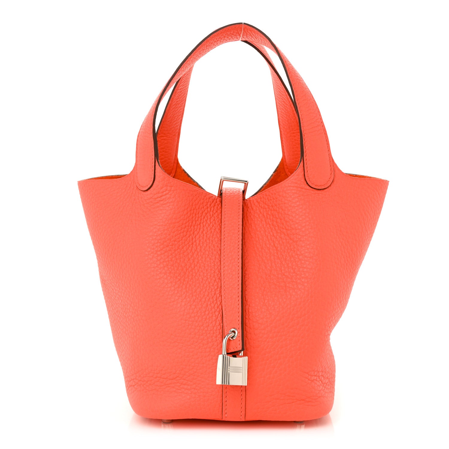 Hermes Taurillon Clemence Picotin Lock 18 PM Rose Texas 1 of 11