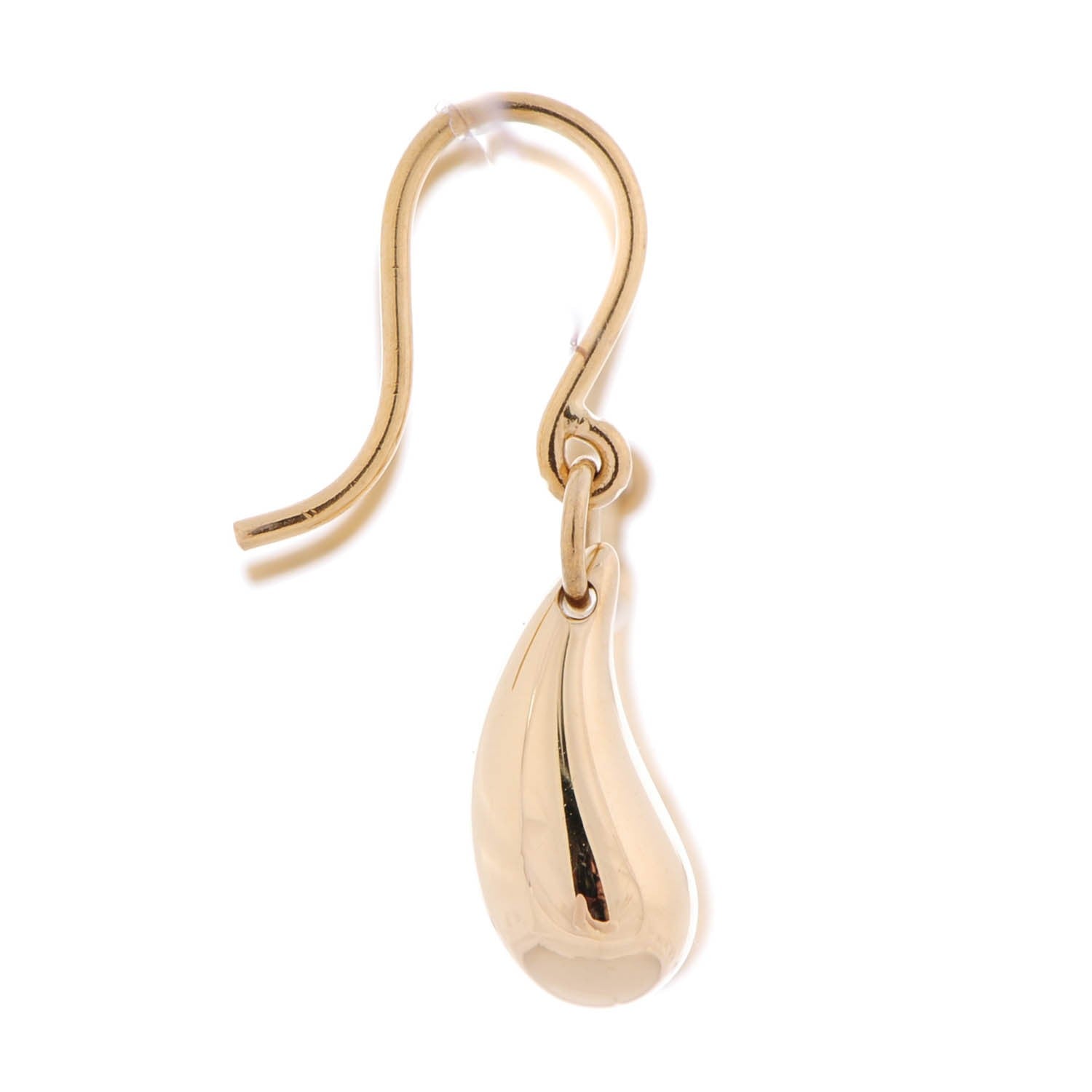 Tiffany 18K Yellow Gold Elsa Peretti 12mm Teardrop Earrings 4 of 5