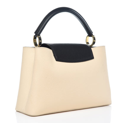 Louis Vuitton Taurillon Capucines PM Creme Black 2 of 10