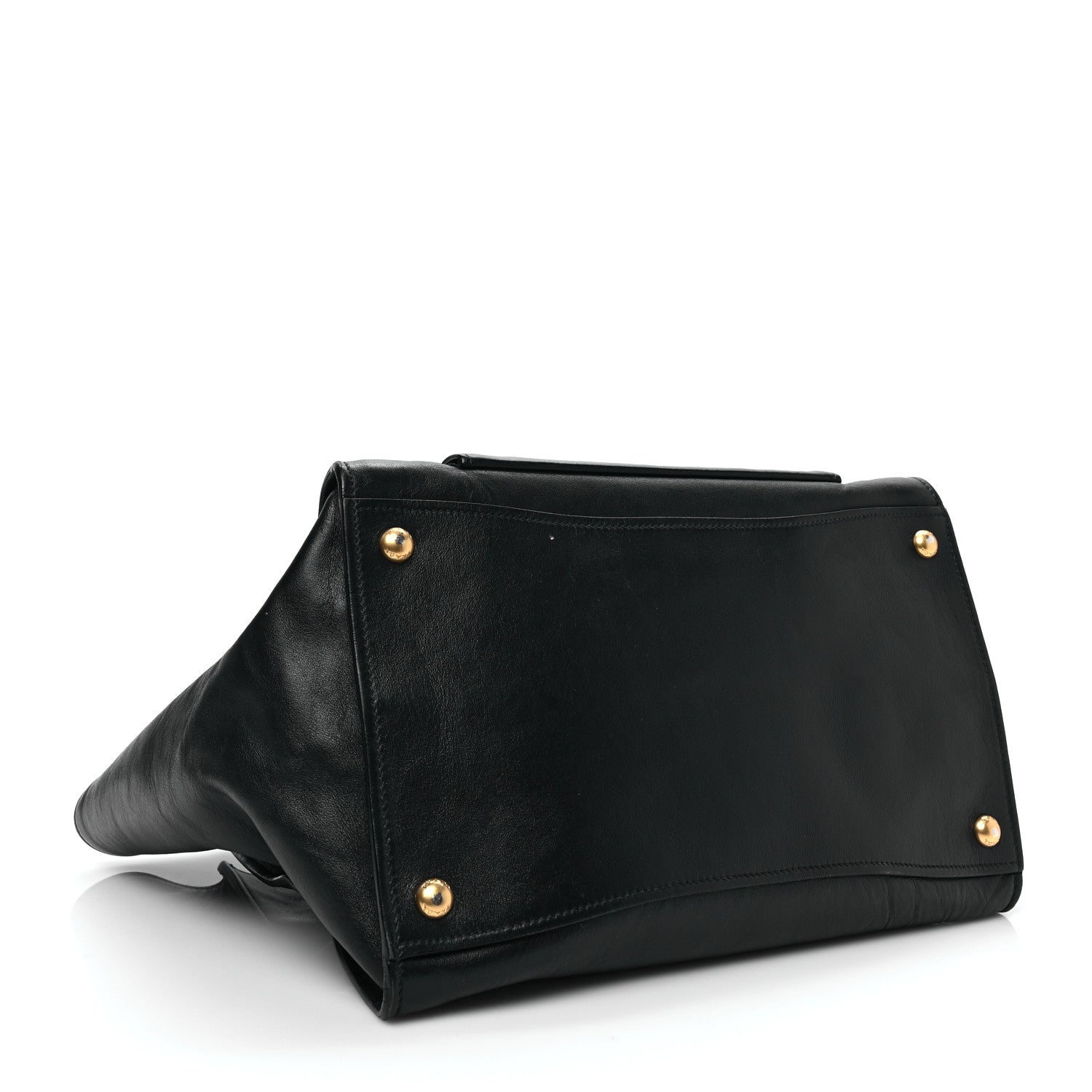 Prada City Calf Front Pocket Tote Black 3 of 7