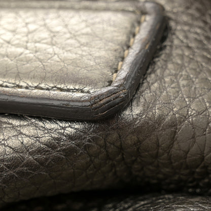 Prada Metallic Vitello Daino Side Pocket Hobo Acciaio 25 of 25