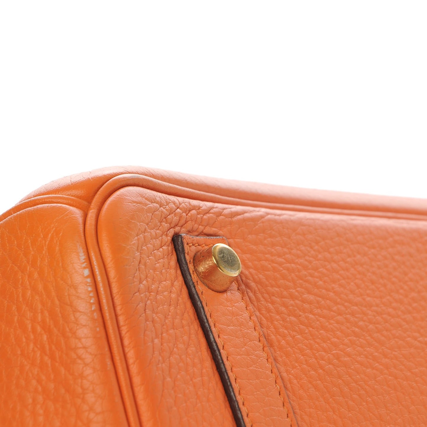 Taurillon Clemence Birkin 35 Orange