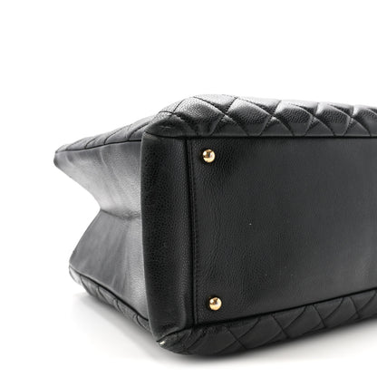 Chanel Caviar Quilted XL Grand Shopping Tote GST Black 9 of 10