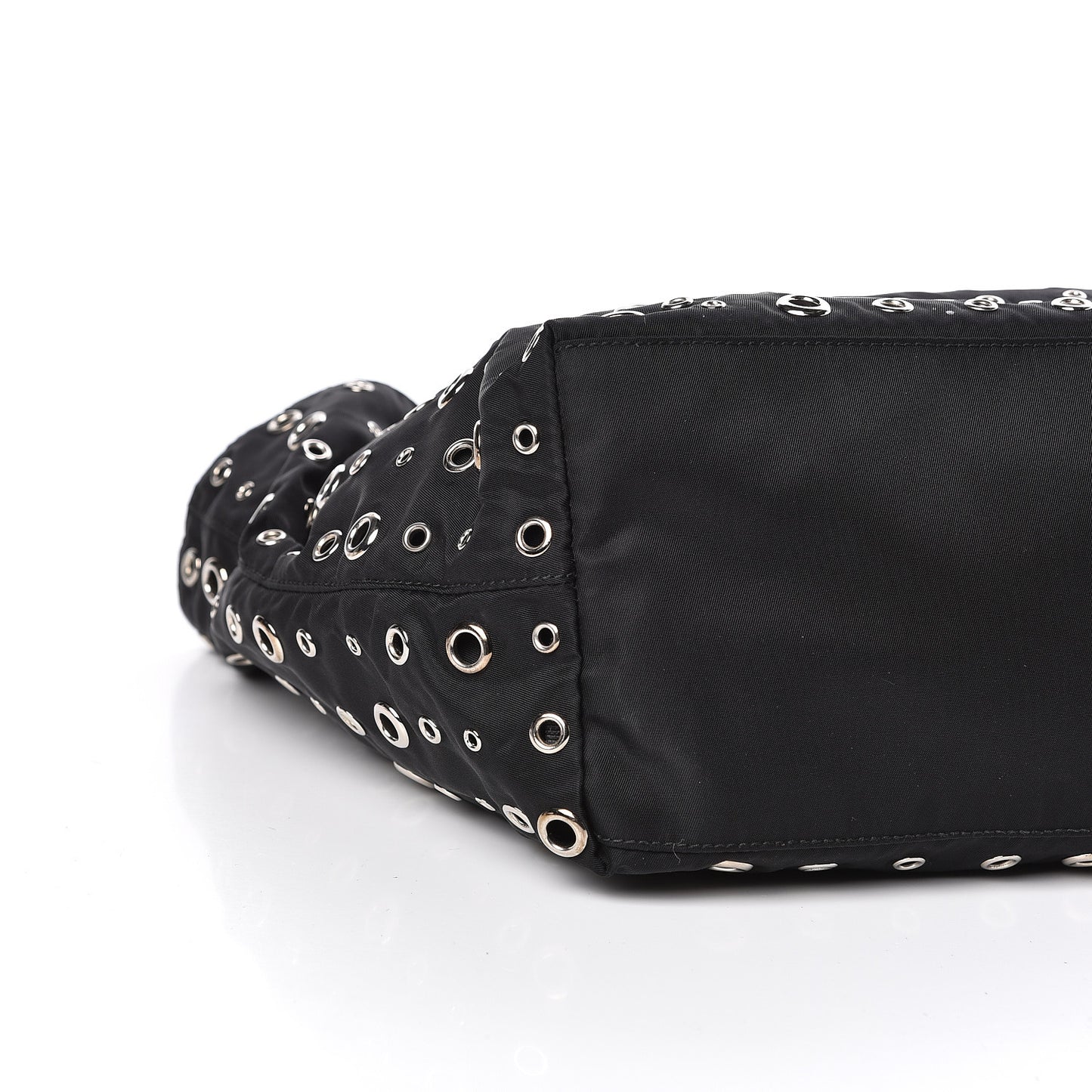 Nylon Metal Grommet Bag Black