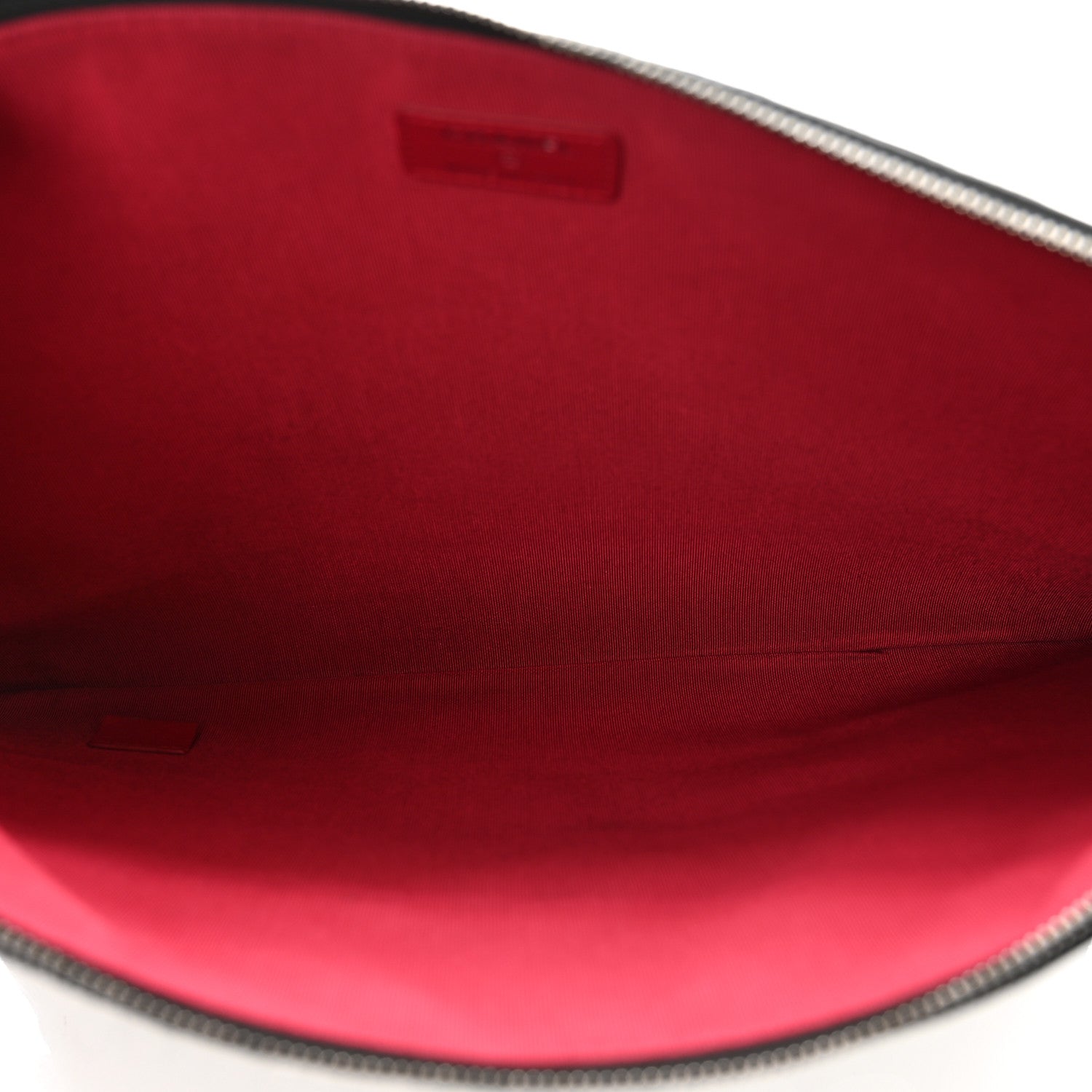 Chanel Wool Calfskin Quilted Gabrielle Pouch Clutch Black 5 of 7