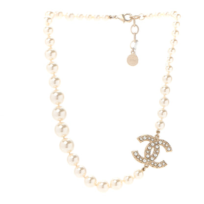 Chanel Pearl CC 100th Anniversary Necklace Light Gold 3 of 5
