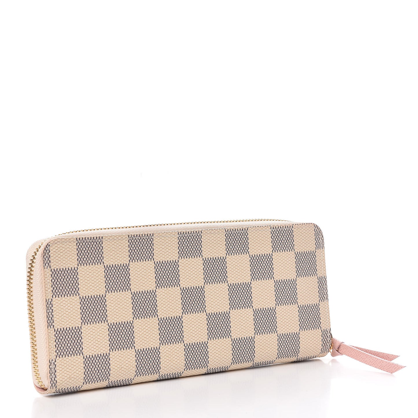 Damier Azur Clemence Wallet Rose Ballerine
