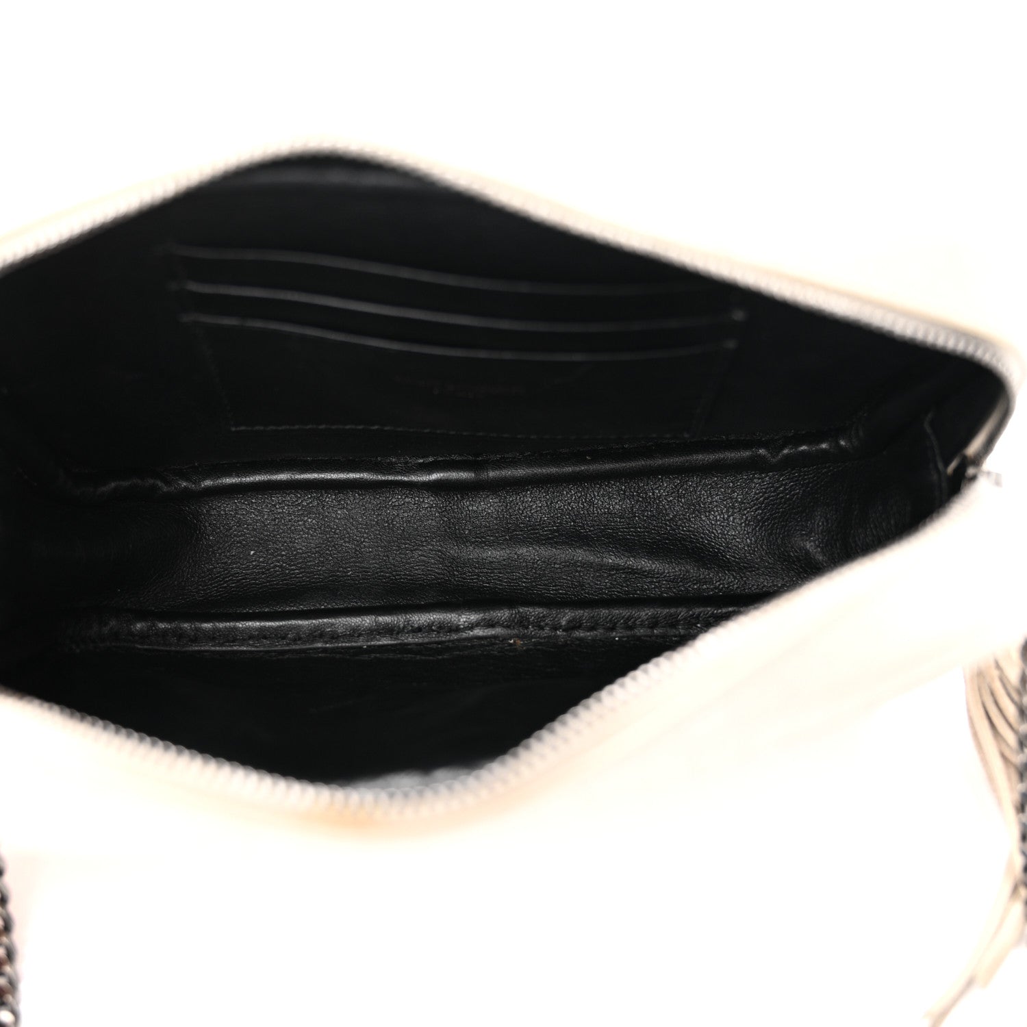 Saint Laurent Calfskin Crocodile Embossed Monogram Mini Lou Camera Bag Crema Soft 5 of 20