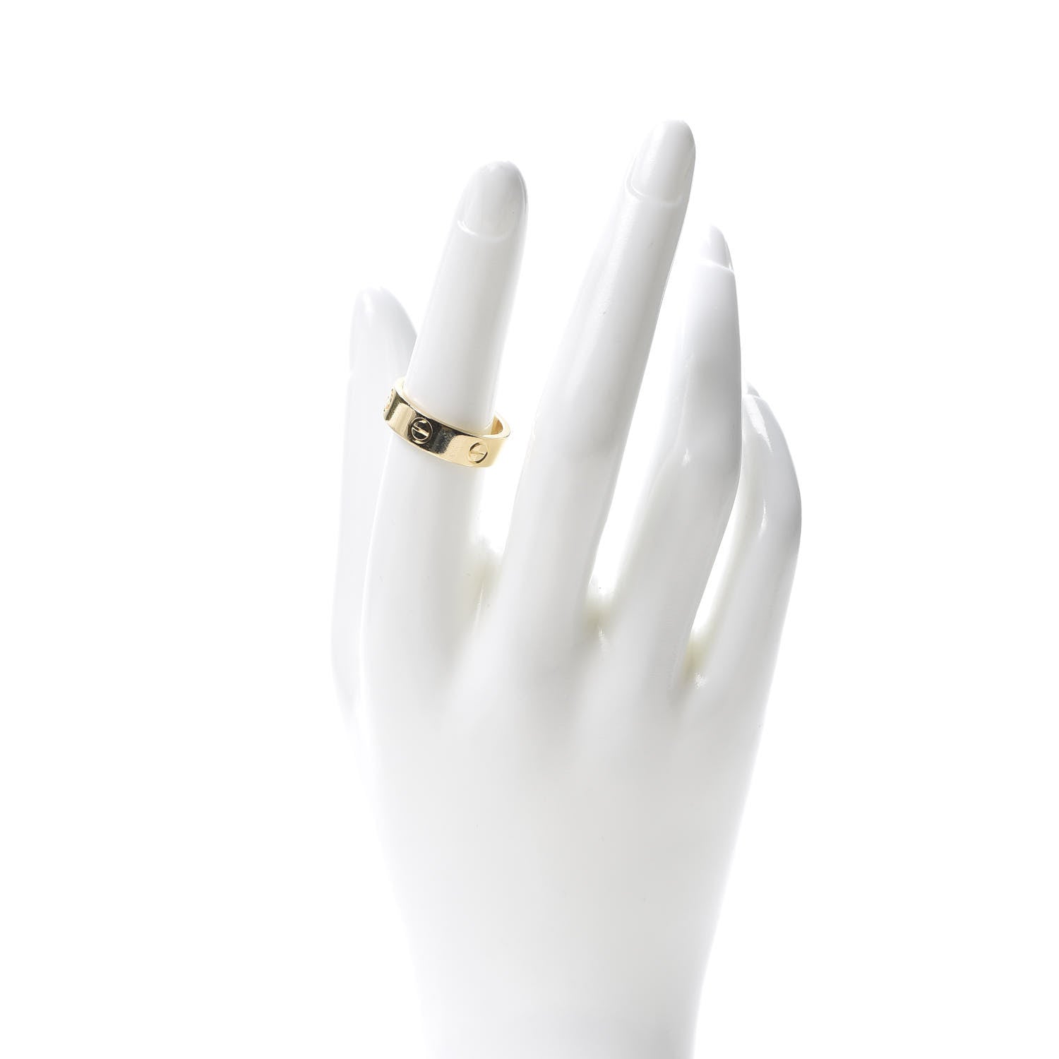 Cartier 18K Yellow Gold 5.5mm LOVE Ring 54 6.75 2 of 4