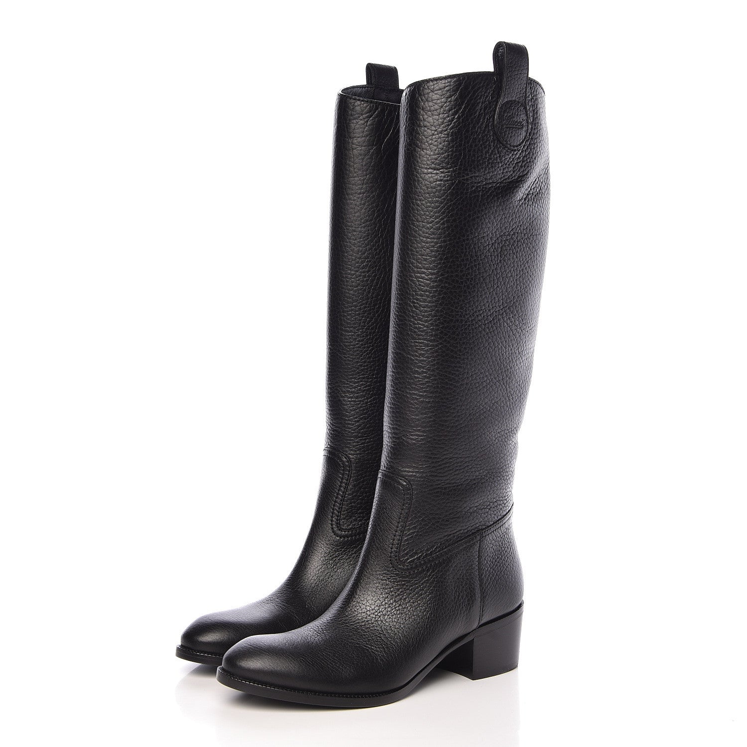 Gucci Cellarius Soft Calfskin Riding Boots 36 Black 3 of 9