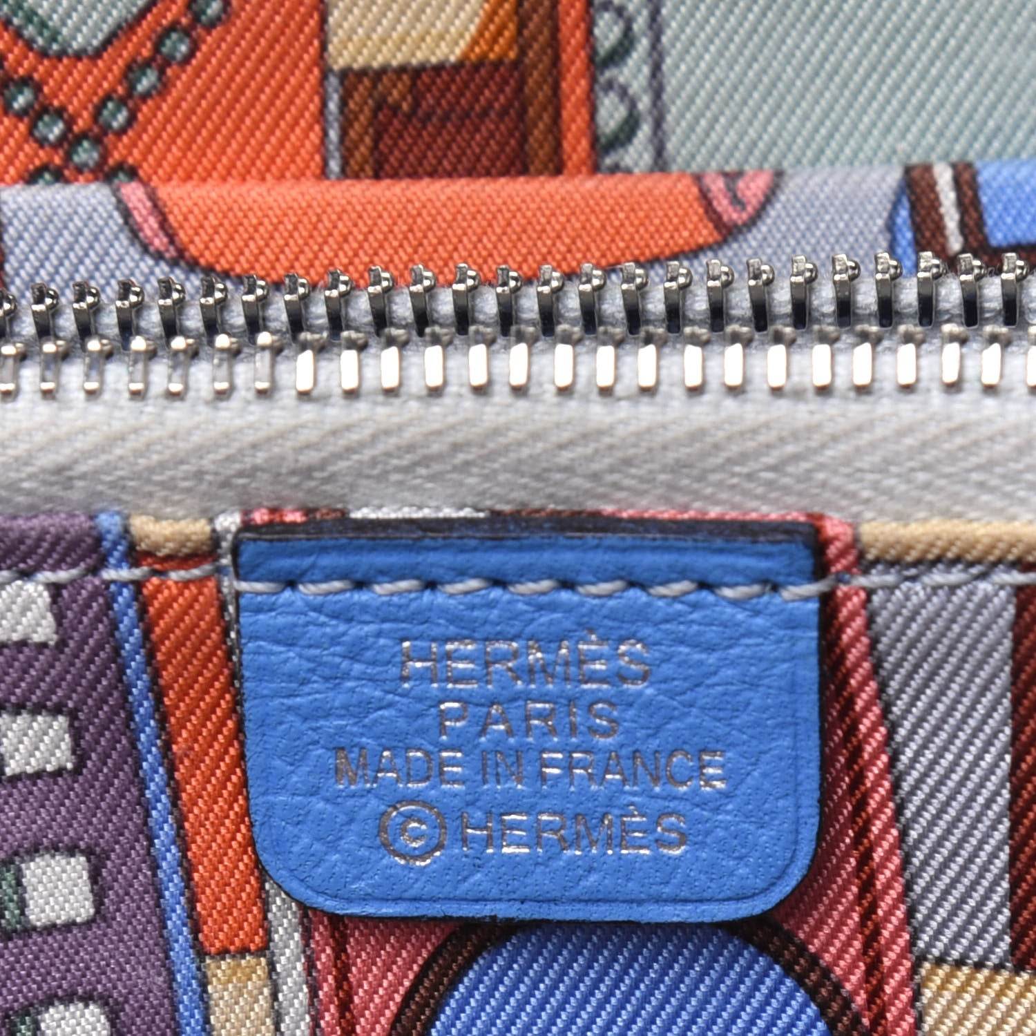 Hermes Epsom Silk'In Compact Wallet Bleu Paradis 6 of 19