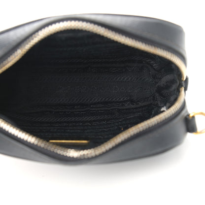 Prada Saffiano Mini Camera Crossbody Bag Black 5 of 10
