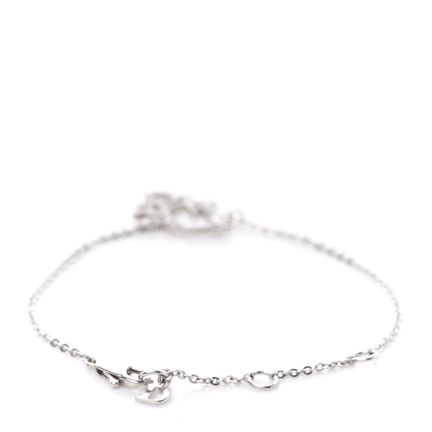 Crystal Logo Bracelet Silver