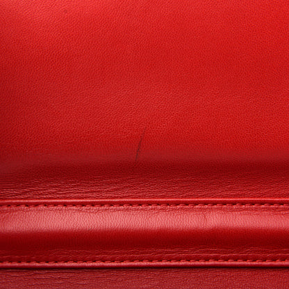Chanel Karung Quilted Clutch Flap Red 9 of 13