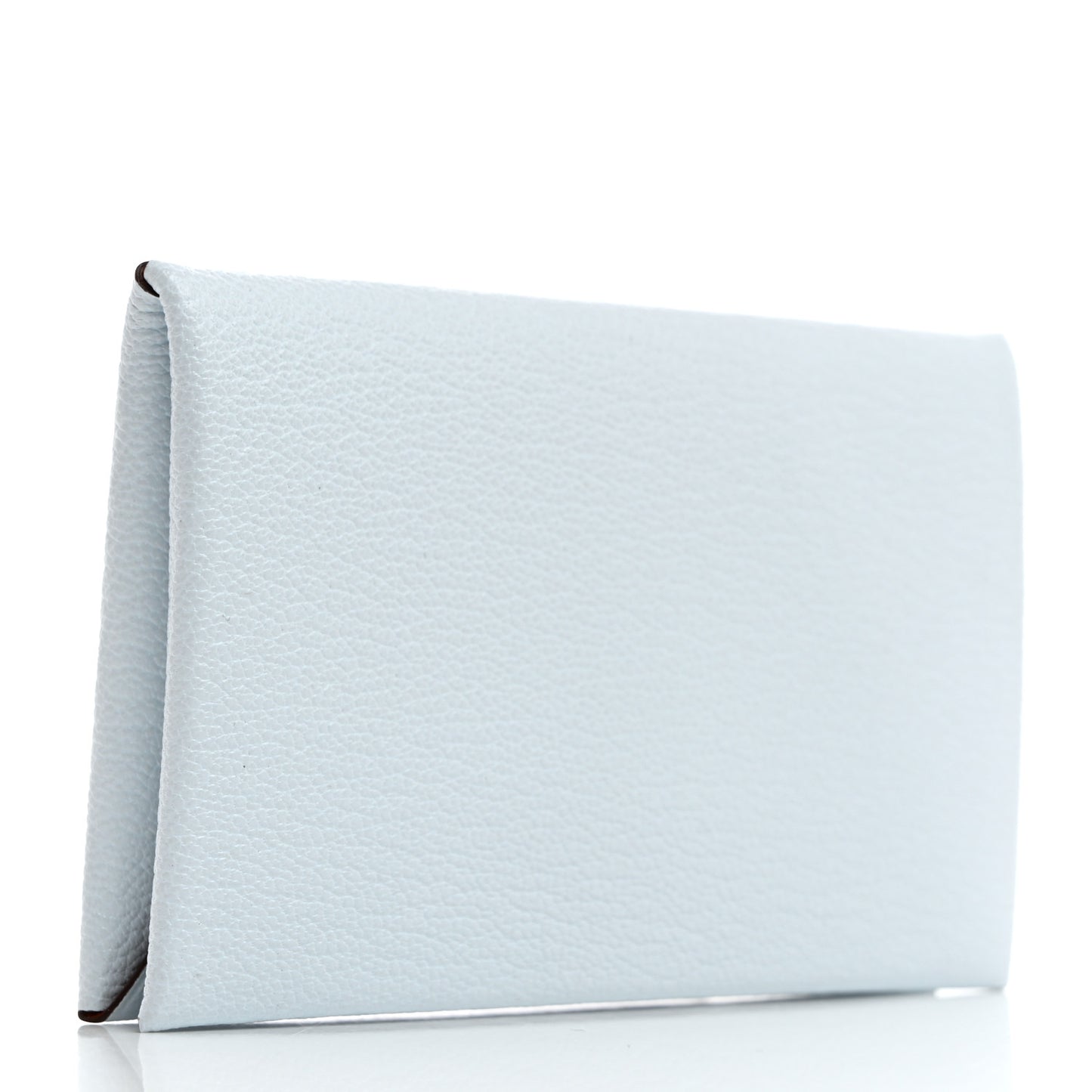 Chevre Mysore Verso Calvi Card Case Bleu Brume Brique