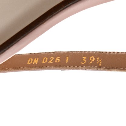 Valentino Garavani Calfskin Rockstud Ankle T-Strap Flat Sandals 39.5 Water Rose 7 of 9
