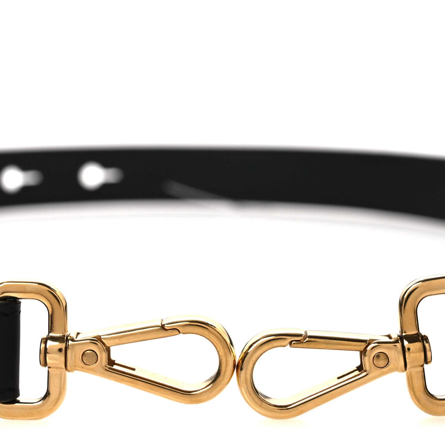 Fendi Vitello Century Opaco Flat Studded Strap You Black 5 of 6