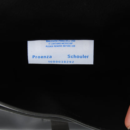 Proenza Schouler Calfskin Small PS Courier Backpack Heather Grey 8 of 9