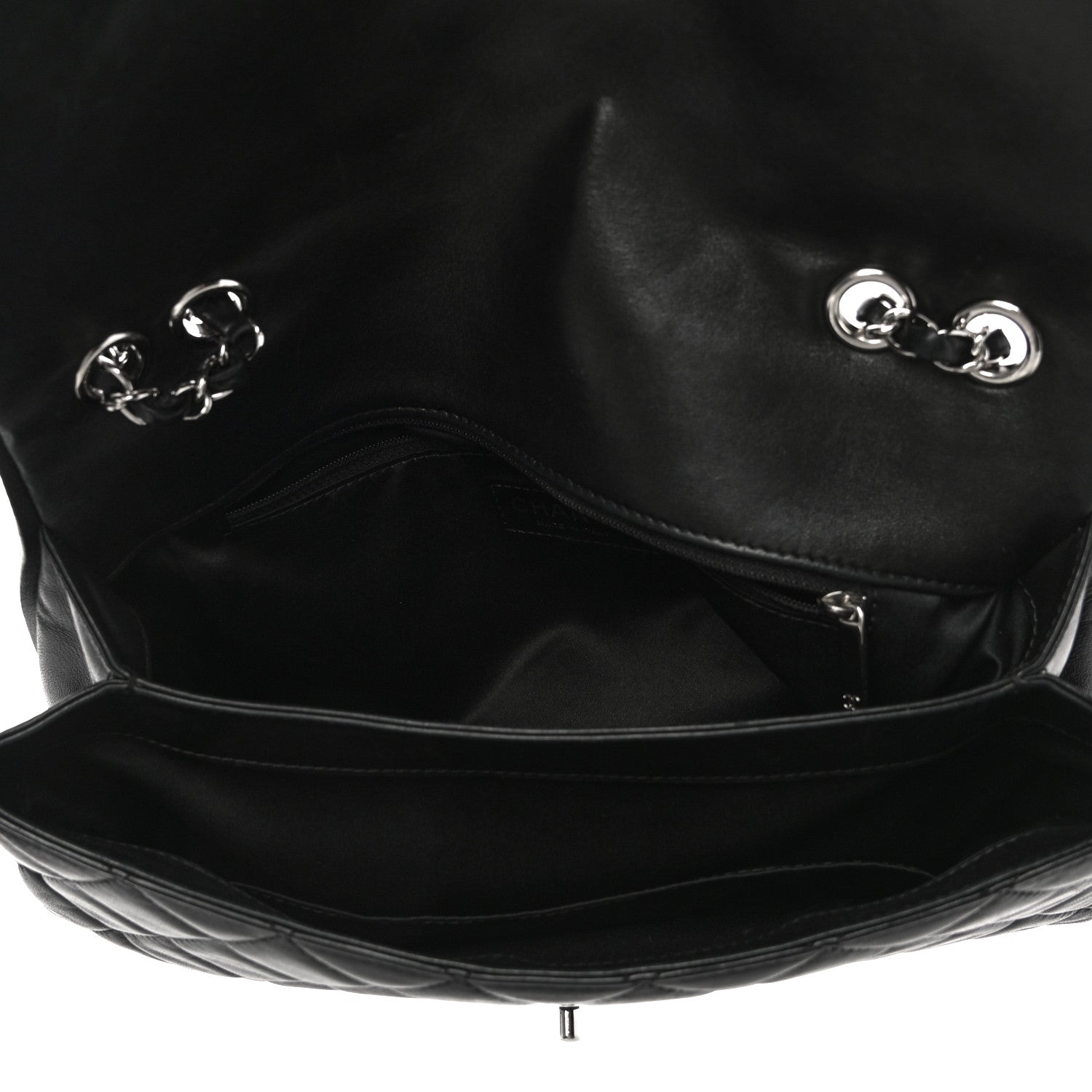 Chanel Lambskin Quilted Large Pagode Piping Flap Black 4 of 17