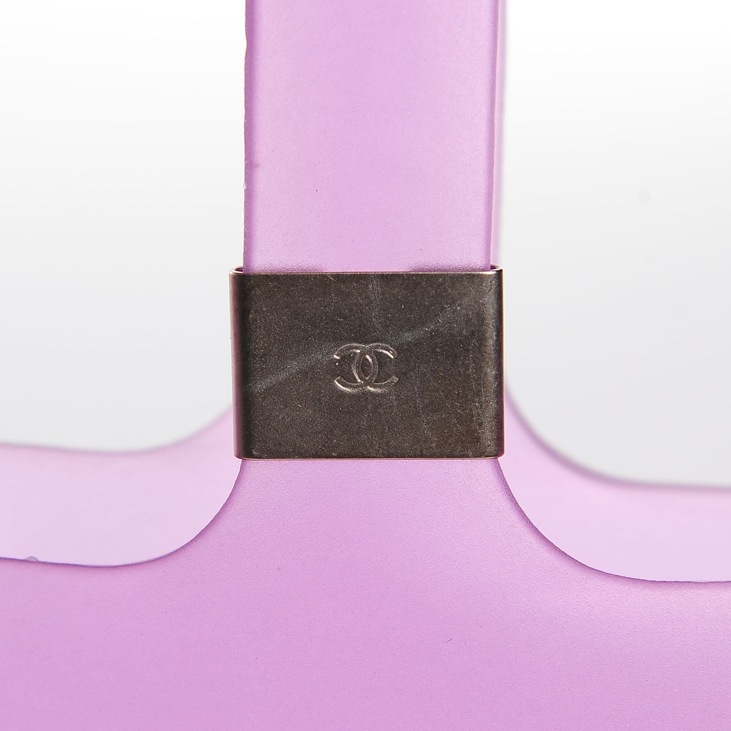 Chanel Jelly Rubber Tote Purple 8 of 8