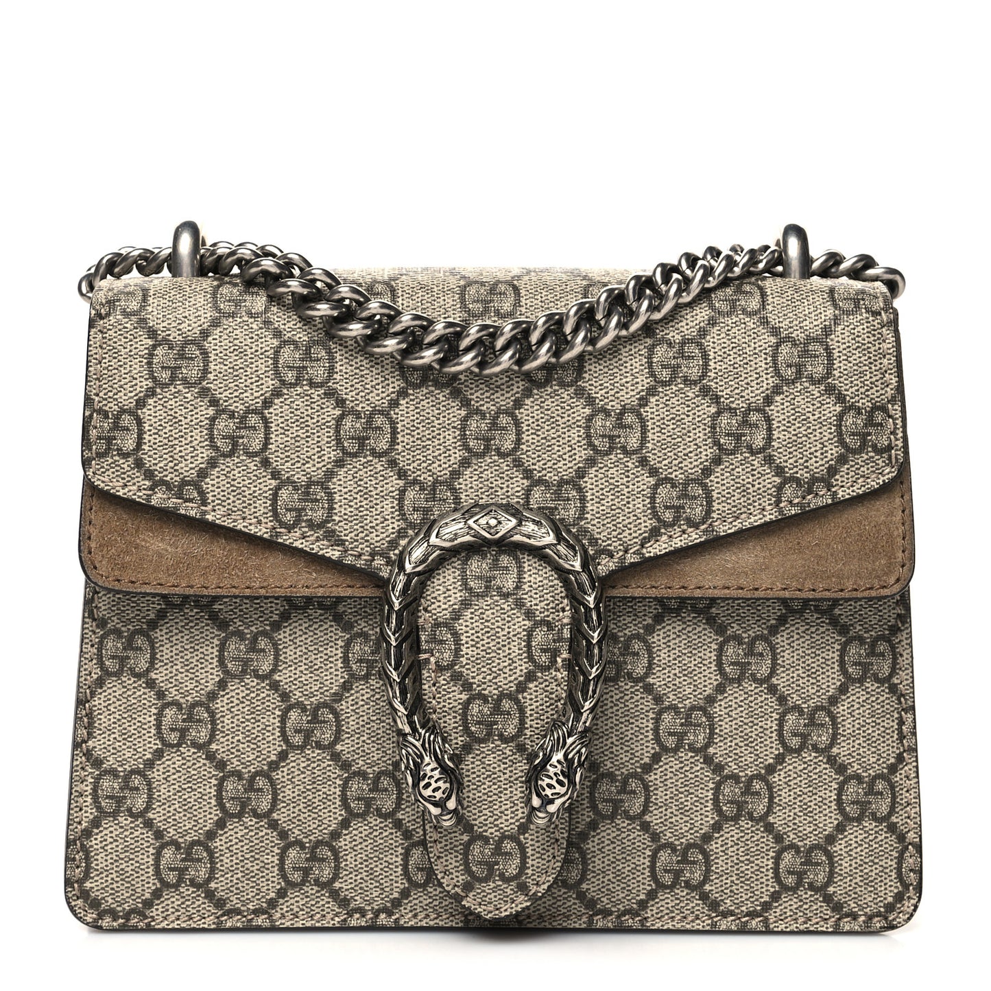 GG Supreme Monogram Mini Dionysus Shoulder Bag Taupe