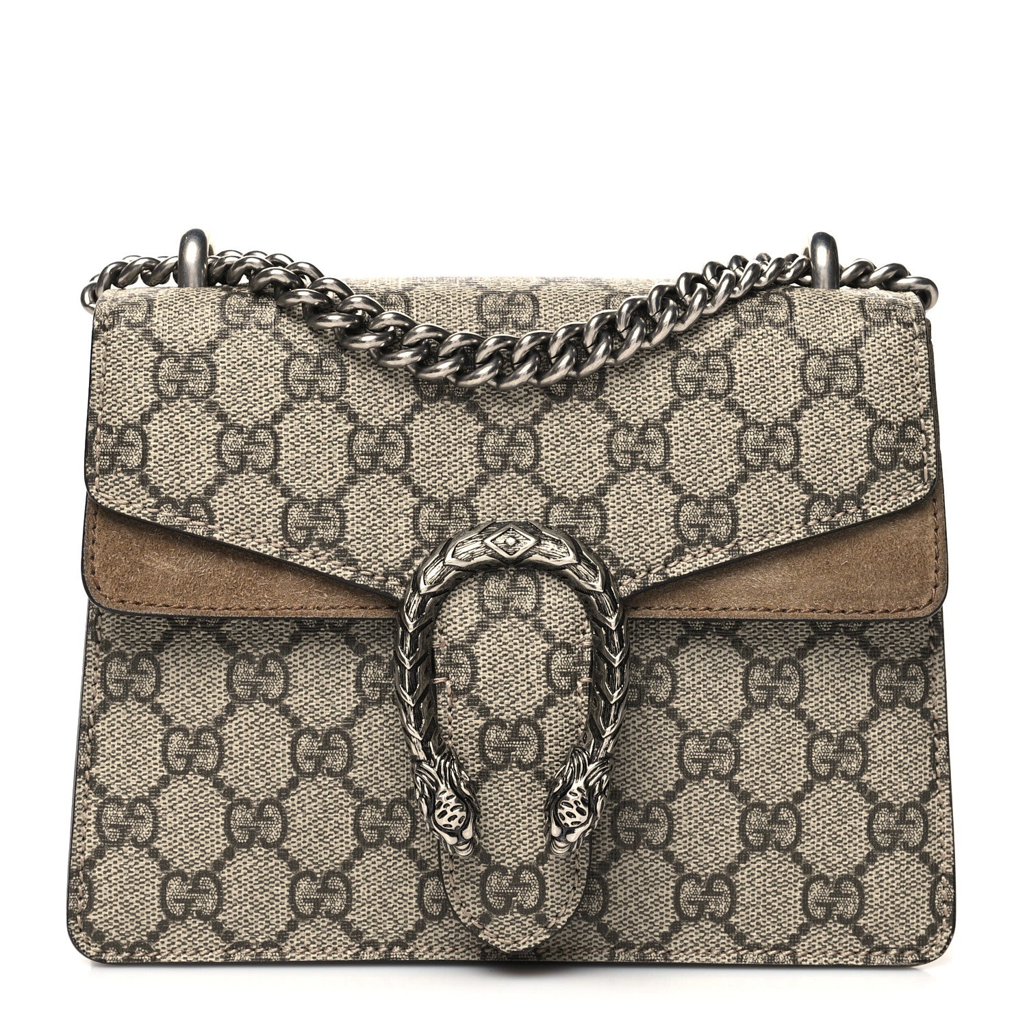 Gucci GG Supreme Monogram Mini Dionysus Shoulder Bag Taupe 1 of 11