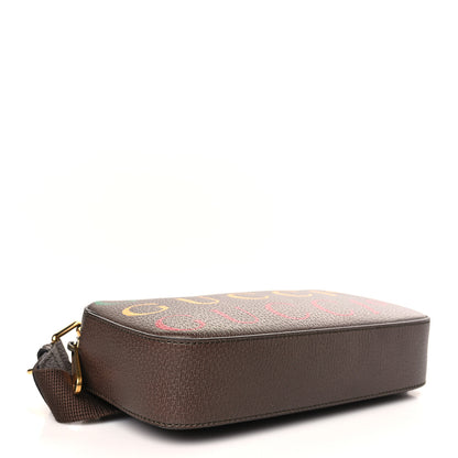 Gucci Textured Dollar Calfskin Gucci 100 Aria Belt Bag 80 32 New Acero Multicolor 4 of 8