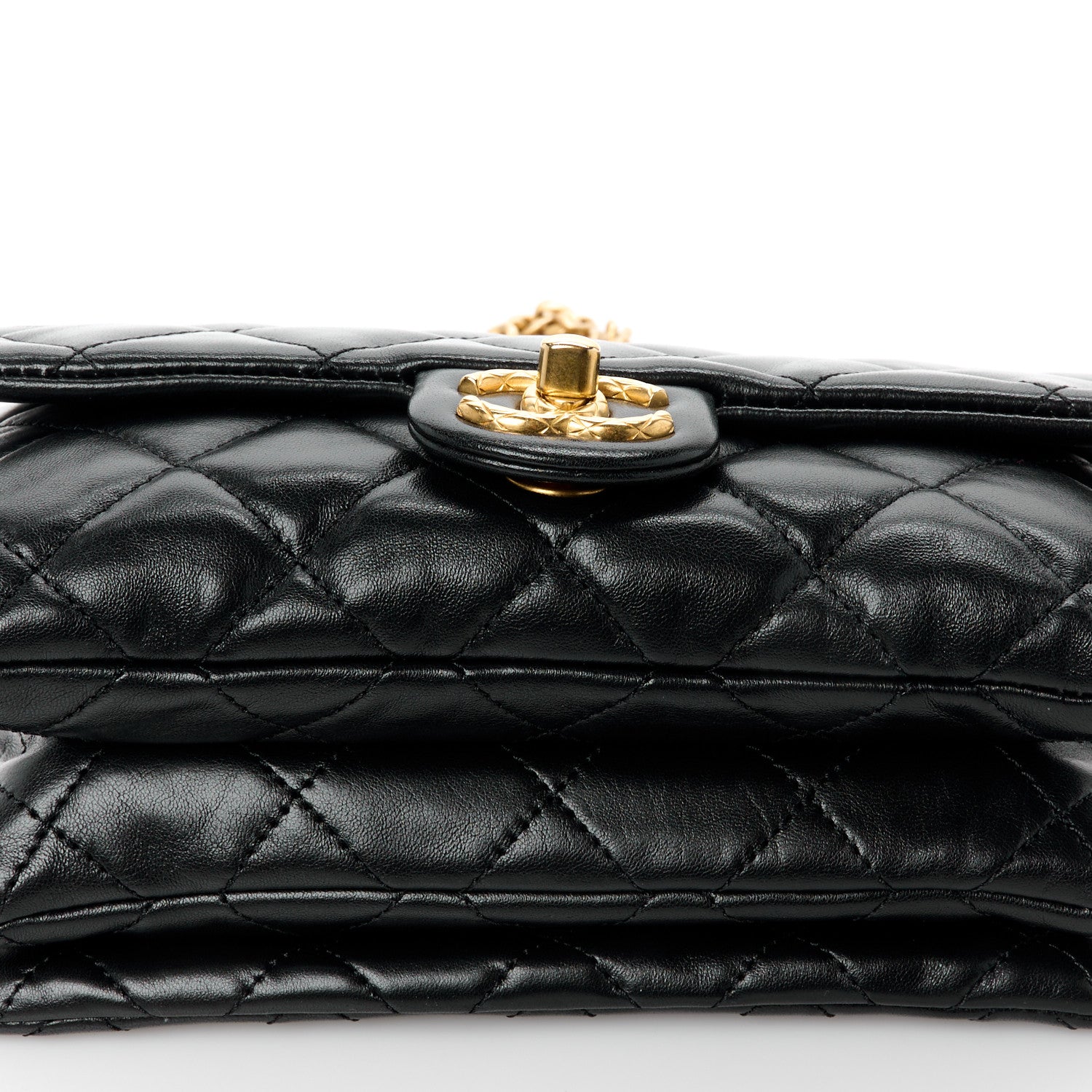 Chanel Lambskin Quilted Small Pillow Crush Flap Black 15 of 15