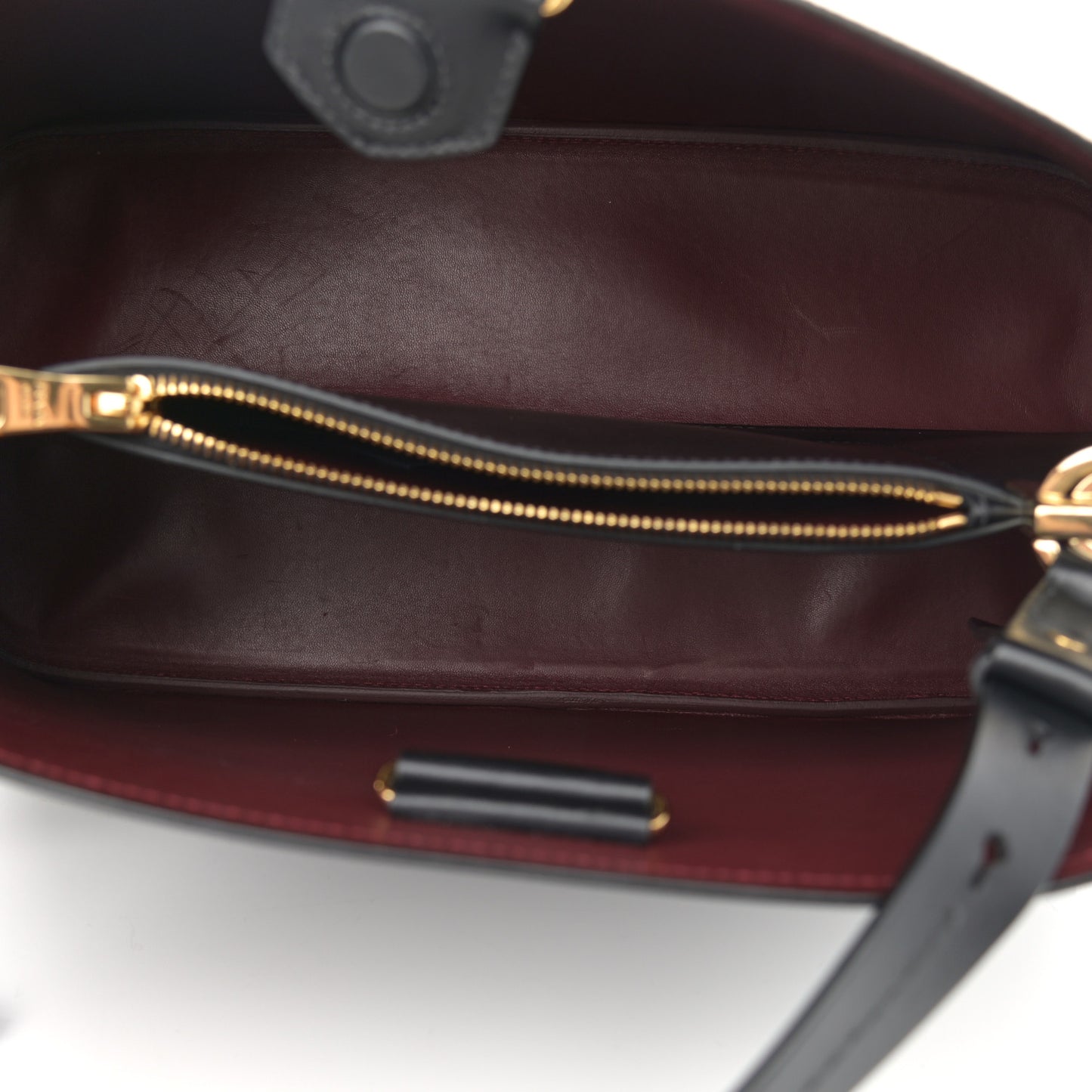 Saffiano Cuir Matinee Tote Black Cherry