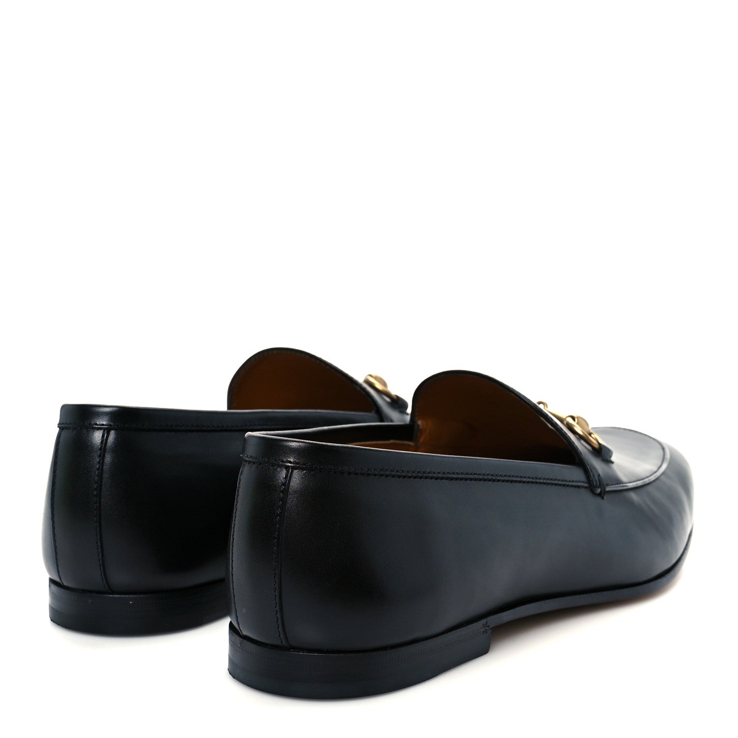 Gucci Betis Glamour Calfskin Horsebit Mens Jordaan Loafers 9.5 Black 9 of 22