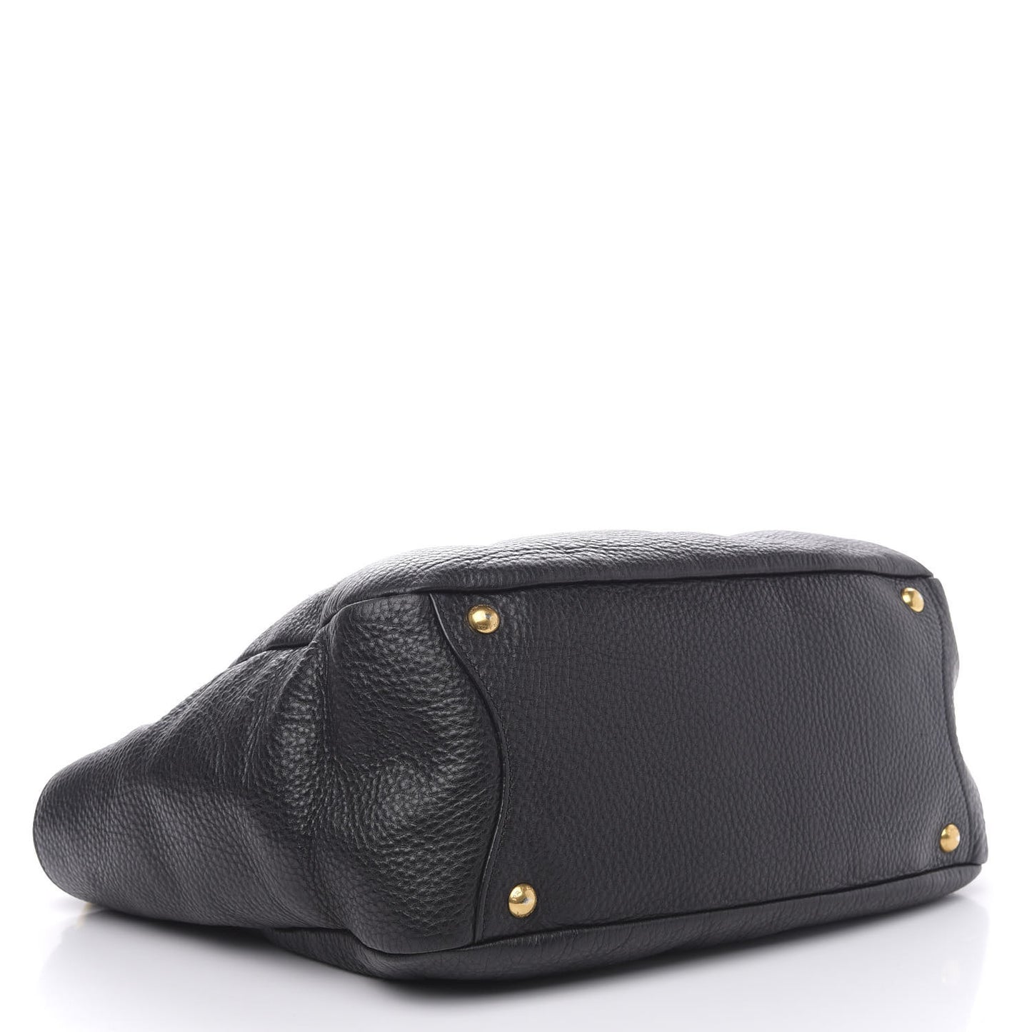 Vitello Daino Side Pocket Hobo Black