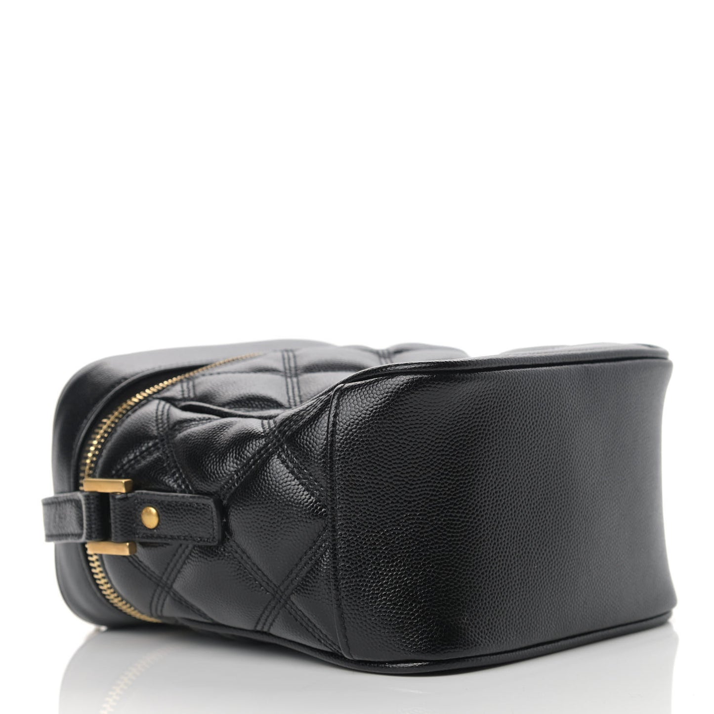 Grain de Poudre Quilted 80's Vanity Bag Black