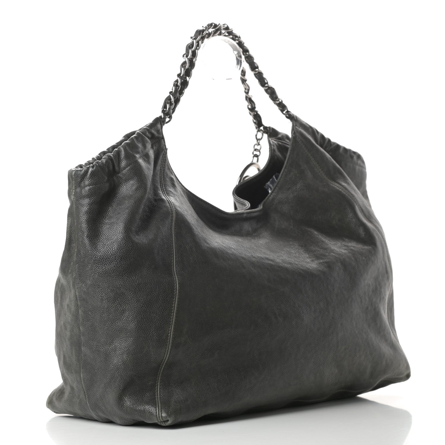 Chanel Distressed Caviar XL Coco Cabas Black 3 of 16