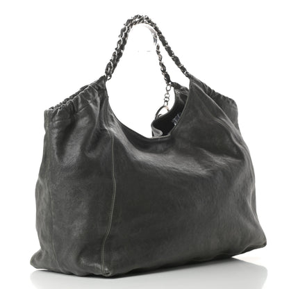 Chanel Distressed Caviar XL Coco Cabas Black 3 of 16