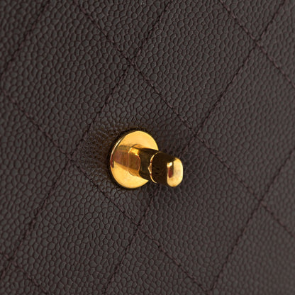 Chanel Caviar Flap Shoulder Bag Brown 14 of 15