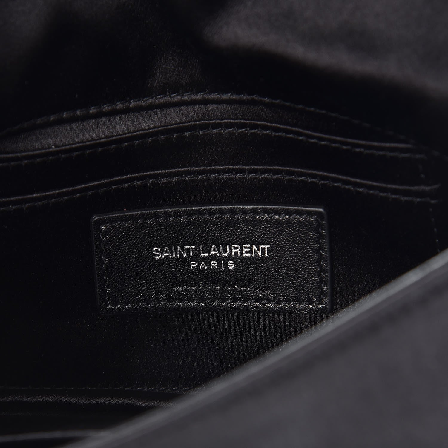 Saint Laurent Sequins Toy West Hollywood Shoulder Bag Nero Argento 5 of 7