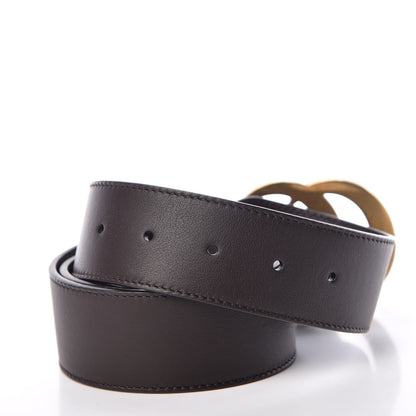 Gucci Moon Calfskin Double G 40mm Belt 80 32 Dark Cocoa 4 of 6