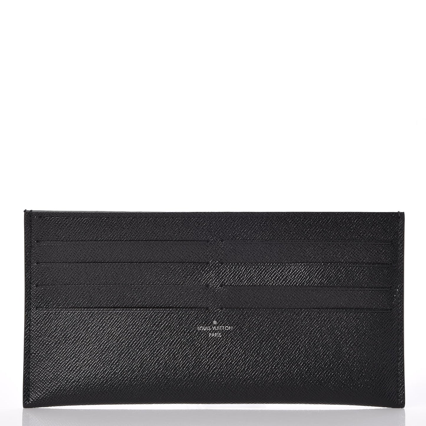 Calfskin Felicie Chain Wallet Card Holder Insert Black