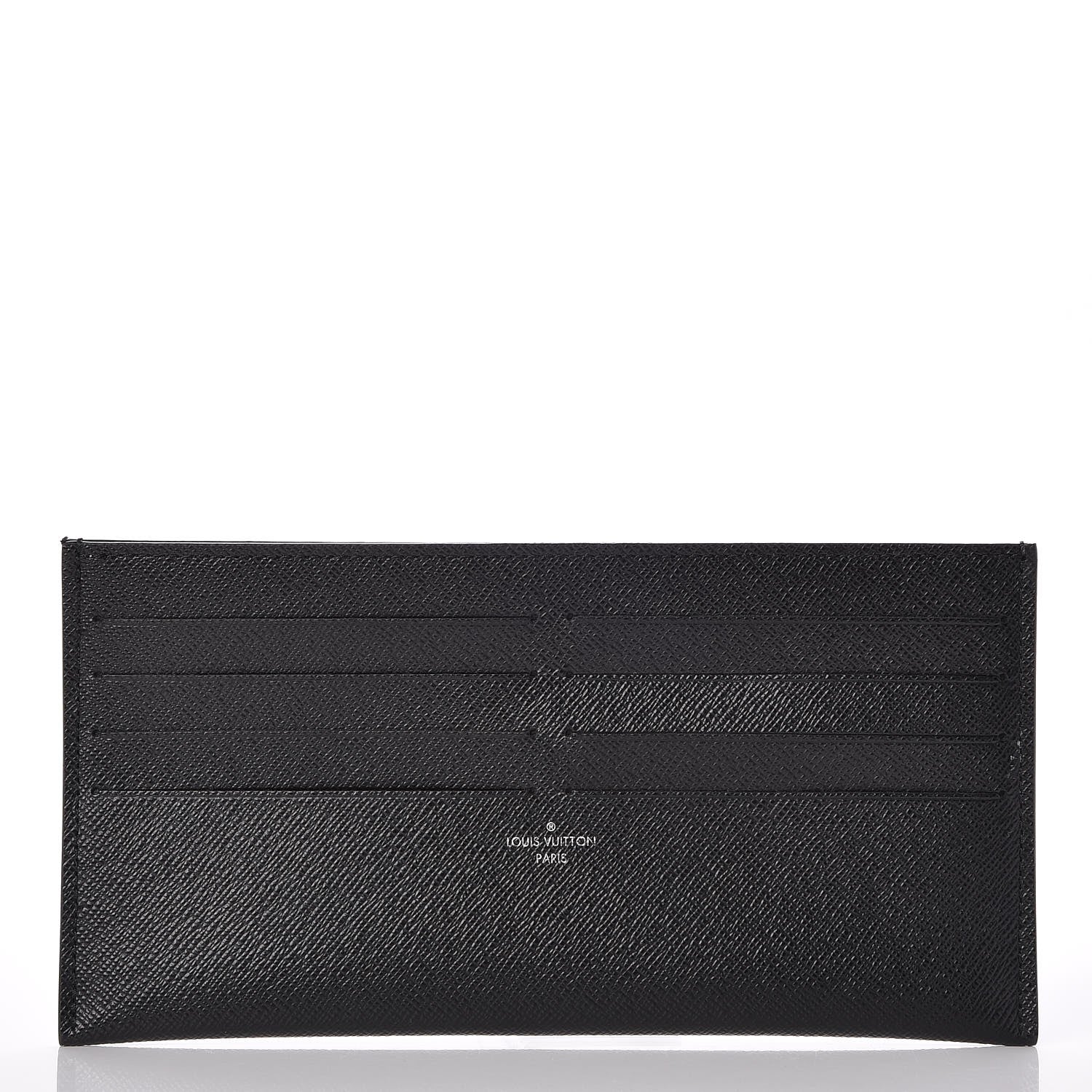 Louis Vuitton Calfskin Felicie Chain Wallet Card Holder Insert Black 1 of 6