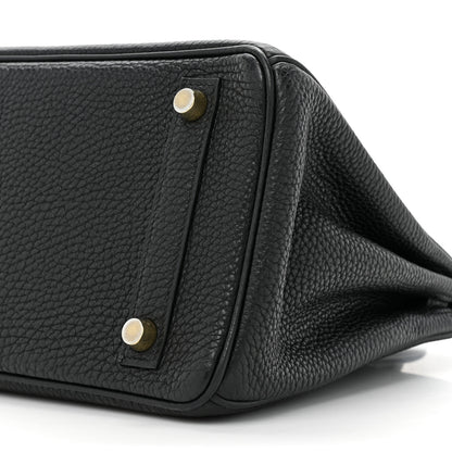 Hermes Togo Birkin 25 Black 8 of 17