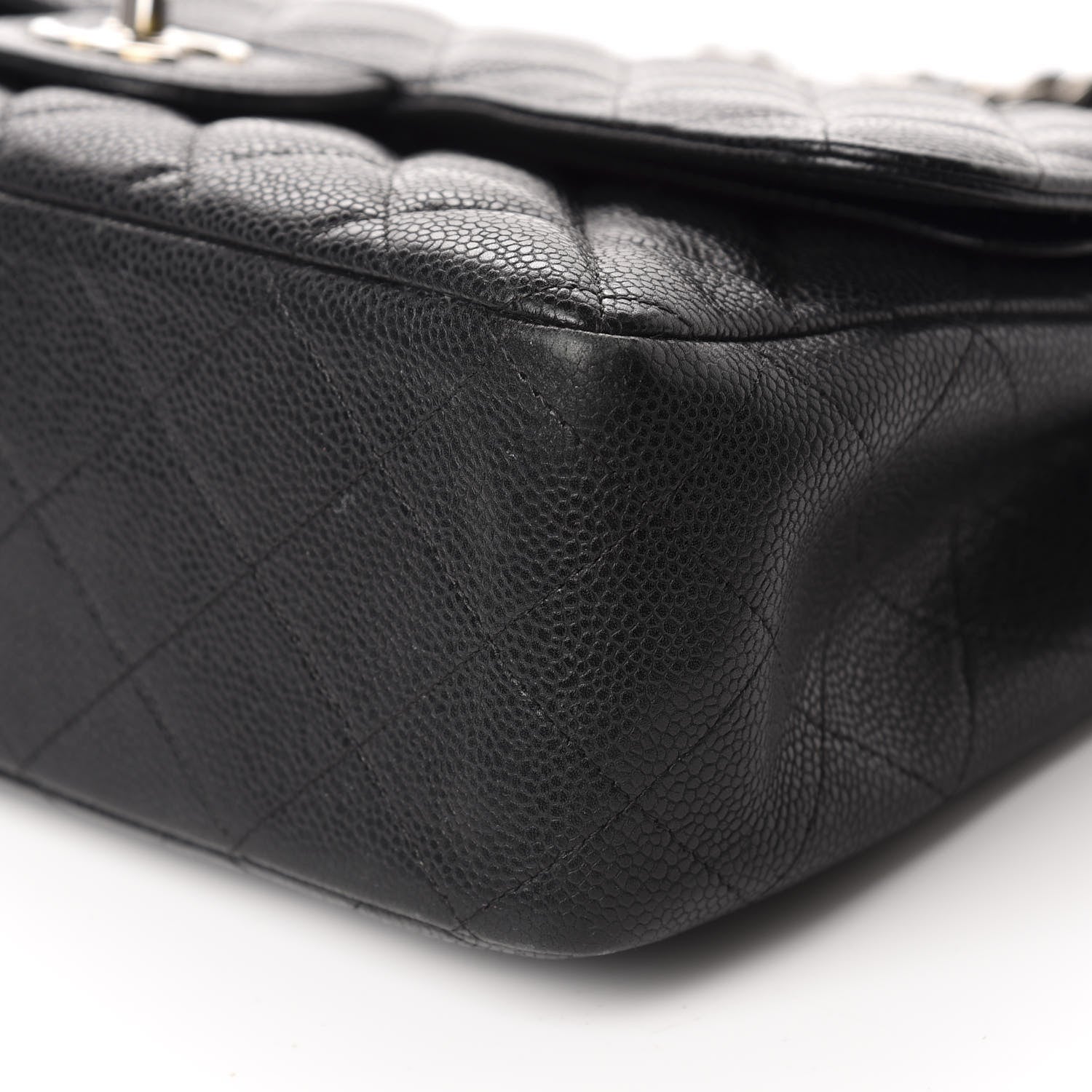 Chanel Caviar Quilted Jumbo Double Flap Black 7 of 11